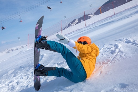 Falling Properly When Snowboarding